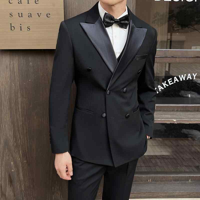 メンズ 流行り物 服 成人男性用 オシャレ 分かりやすい 成年者 かっこいい 表どおり ダブル乳ぶさ 背広 連合王国表現スタイル 御芽出度 寄りあい お召しもの ブラックタイ スリー天下太平背広
