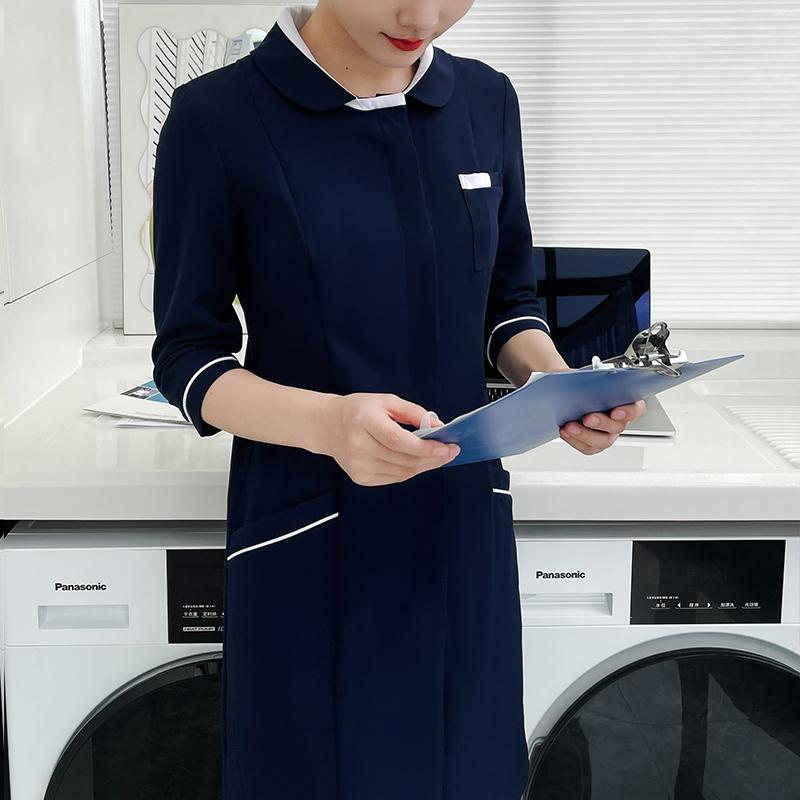 レディース 流行り物 御役目 制服 ユニフォーム コスプレお召しもの  スプラウト 白衣の天使 制服 七分袖 衣装  伸ばすこと 歯科 世話をする 美容顔触れ