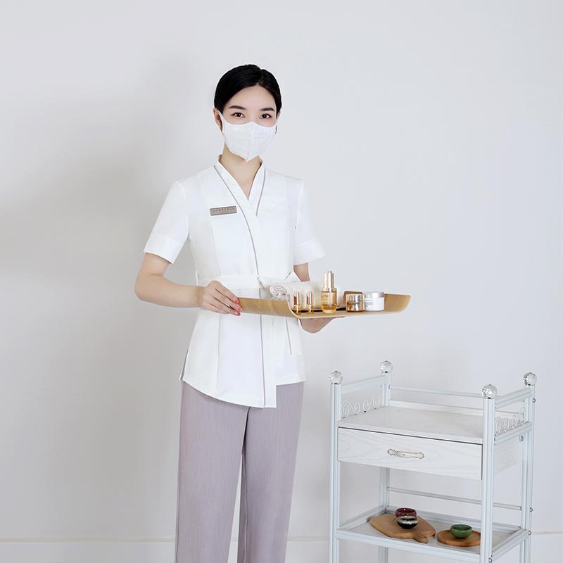 レディース ファッション 業務 ユニフォーム 制服 コスプレ衣装 美容部員 夏 美容院 クラブ アテンダント フットバス 技術者 スーツ