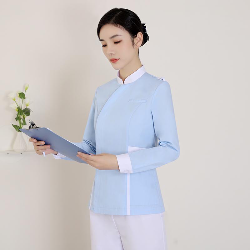 レディース ファッション 業務 ユニフォーム 制服 コスプレ衣装 看護 服 歯科 医師 長袖 半袖 スーツ 医療関係 衣装 美容 ハイエンド 美容部員