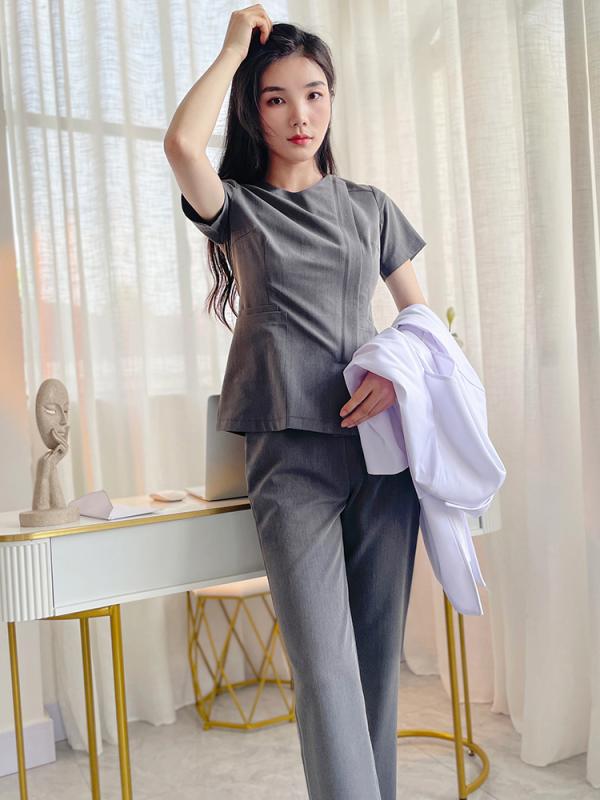 レディース ファッション 業務 ユニフォーム 制服 コスプレ衣装 クリニック ペット 病院 ナース 韓国スタイル 医療関係 衣装 美容 技術者 制服
