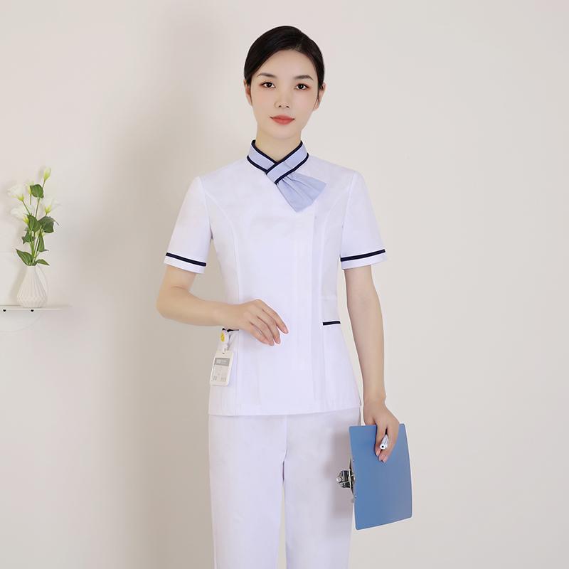 レディース ファッション 業務 ユニフォーム 制服 コスプレ衣装 看護師 衣装 制服 韓国スタイル 夏 半袖 スプリット スーツ 歯科 ケア 美容院 医療関係 衣装 美容