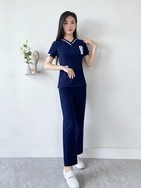 レディース ファッション 業務 ユニフォーム 制服 コスプレ衣装 美容院 夏 医療関係 衣装 美容 ナース 制服 ハイエンド ヘルスセンター ケア 美容部員 スプリット スーツ