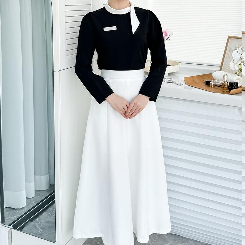 レディース 流行り物 御役目 制服 ユニフォーム コスプレお召しもの  韓国表現スタイル ハイエンド 美容室 泊まり 向こう正面 野球クラブ 健康方 科学技術者 服 スコート 背広