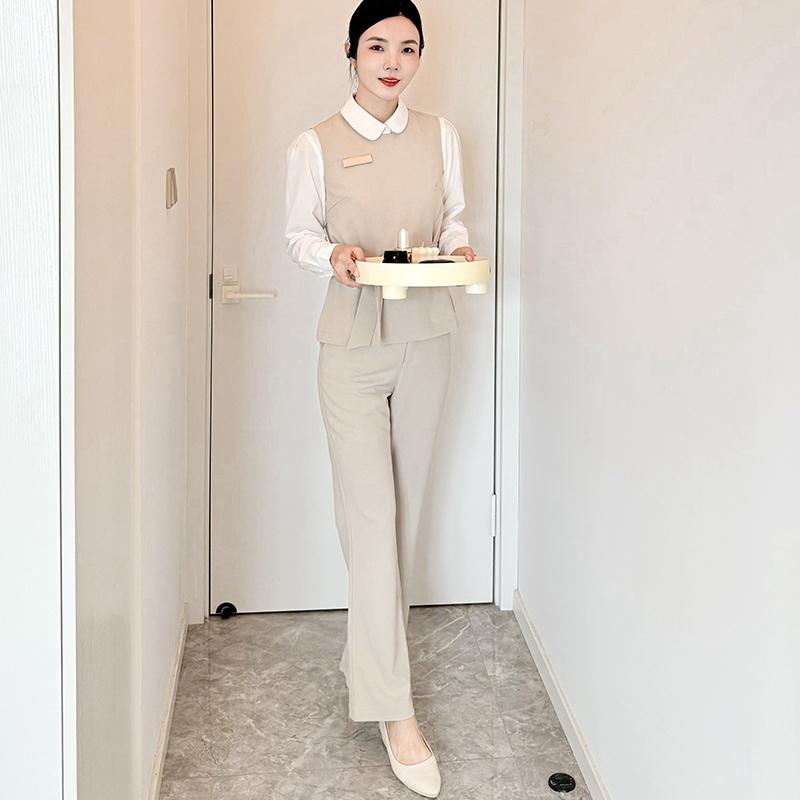 レディース 流行り物 御役目 制服 ユニフォーム コスプレお召しもの  韓国表現スタイル 背広 長袖 宝飾品 美容顔触れ 向こう正面 事務机 ズボン