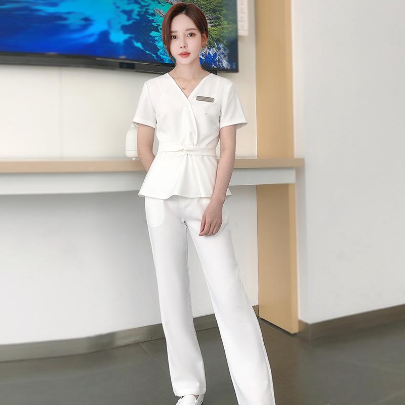 レディース 流行り物 御役目 制服 ユニフォーム コスプレお召しもの  韓国表現スタイル 世話をする タトゥー 美術家 ネイルテクニシャン 美容院 美容顔触れ 服 紅茶棲み家 背広