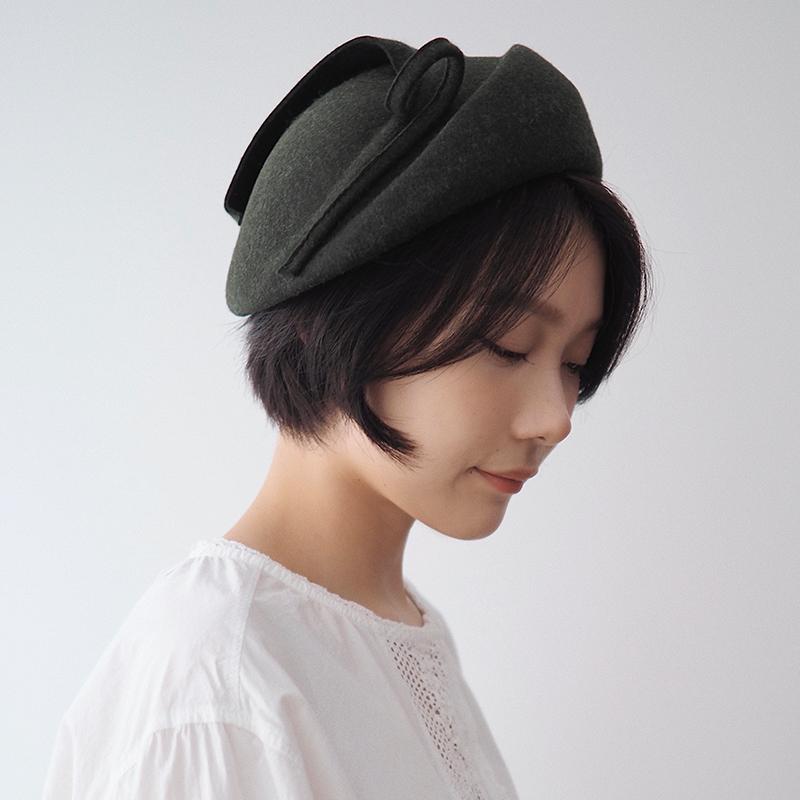 春 コーデ オシャレ 小物 品目 レディース 古典派音楽 レトロ 雅びやか 伝達ルート 羊毛 ベレー帽 フェルト