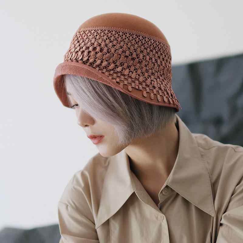 春 コーデ オシャレ 小物 アイテム レディース クラシカル　レース　リネン　装飾　ウール　ドーム　カール　バケットハット　ベルハット