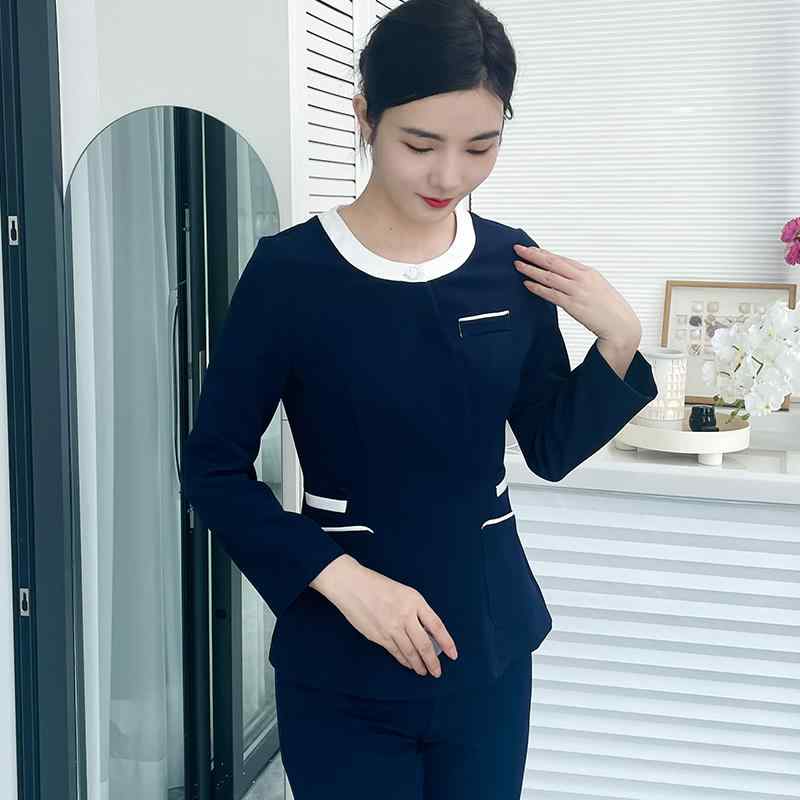 レディース ファッション 業務 ユニフォーム 制服 コスプレ衣装 韓国型 ナース 制服 長袖 スプリット スーツ 医療関係 衣装 美容 クラブ ケア