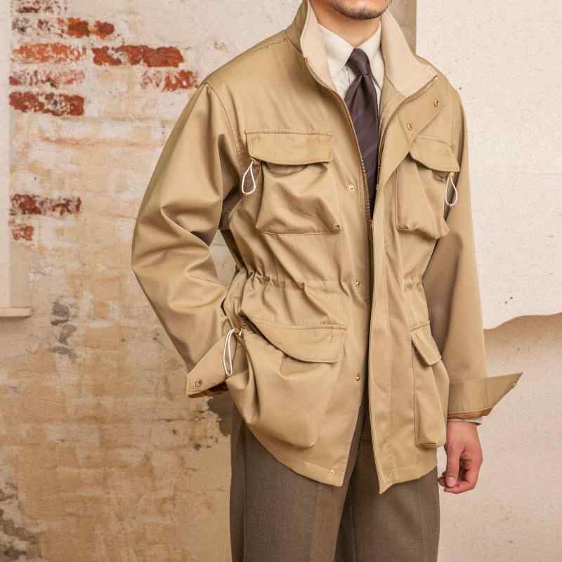 メンズ 服 シンプル ファッション オシャレ 大人 かっこいい 大きいサイズ ストリート 紳士服 イタリアン M 65 アウトドア 防水 ハンティングジャケットカジュアル ウインドブレーカー ジャケット｜リコット