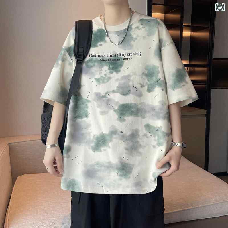 メンズ ファッション 服 男性用 オシャレ シンプル 大人 かっこいい ストリート 半袖 Tシャツ アルファベット