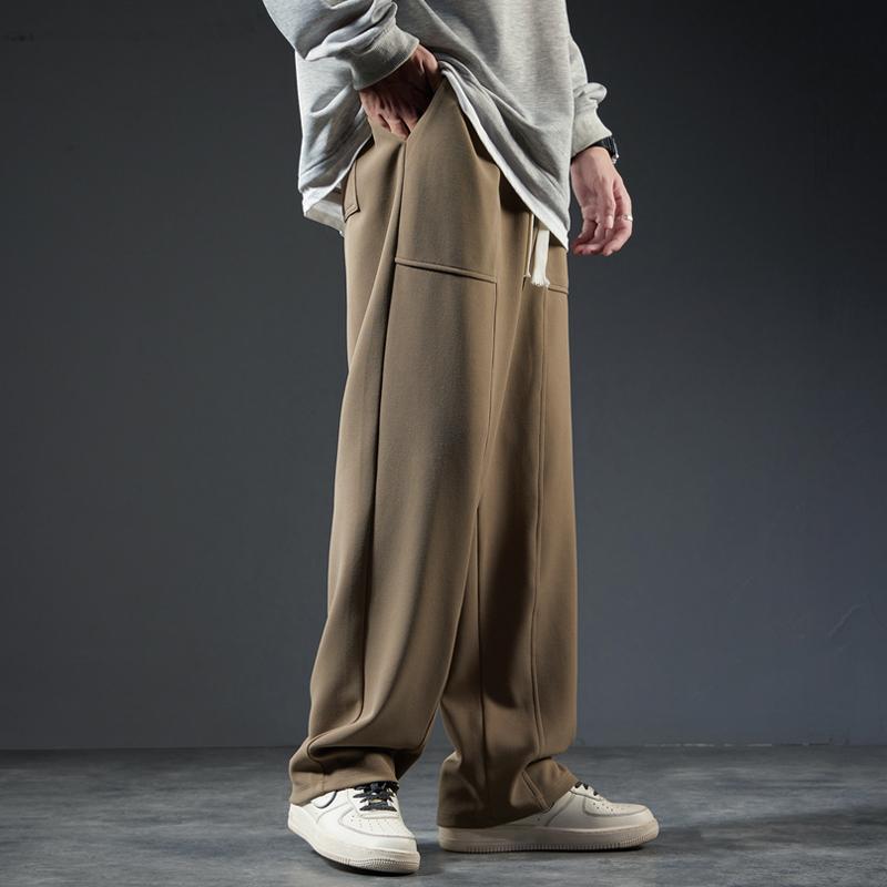メンズ ファッション 服 男性用 オシャレ シンプル 大人 かっこいい ストリート スポーツ パンツ ズボン 履物 ストレート ワイドレッグ スウェット