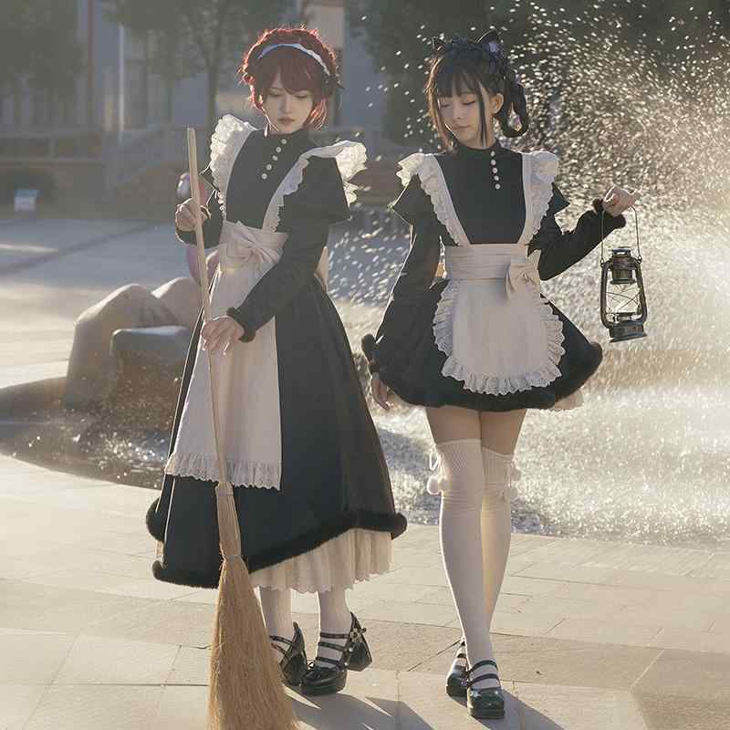 レディース ファッション 服 オシャレ カワイイ 女性用 大人カワイイ 婦人 メイド ツイン ロリータスカート