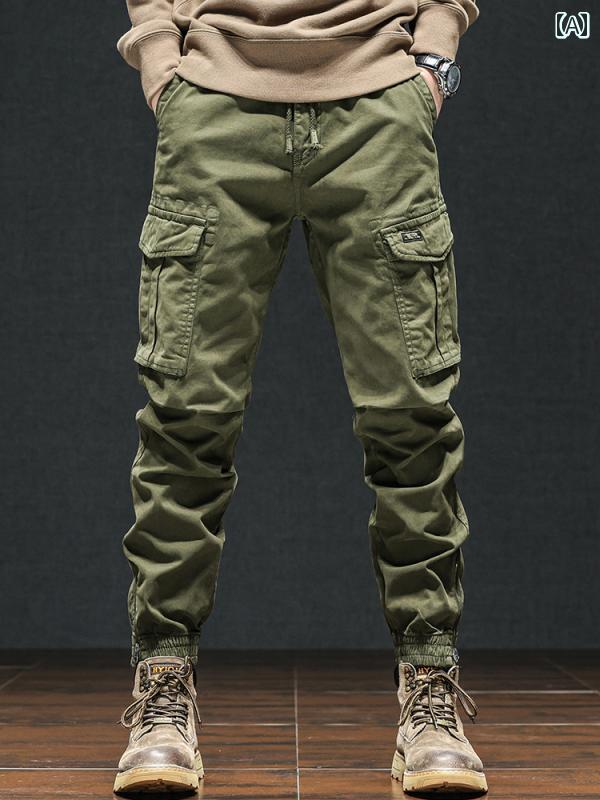 メンズ ファッション 服 男性用 オシャレ シンプル 大人 かっこいい ストリート カーゴ パンツ ズボン 履物 ワイド 長効果 アイテム 7,001円