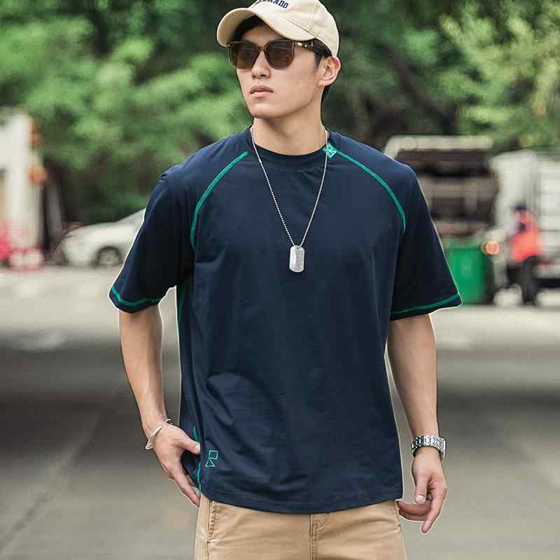 メンズ 流行り物 服 成人男性用 オシャレ 分かりやすい 成年者 かっこいい 表どおり 薄っぺら 半袖 ティーシャツ アウトドア サイクリング 背広 UPF50 日焼押しとどめる 通気性 冷やりとした 運動競技