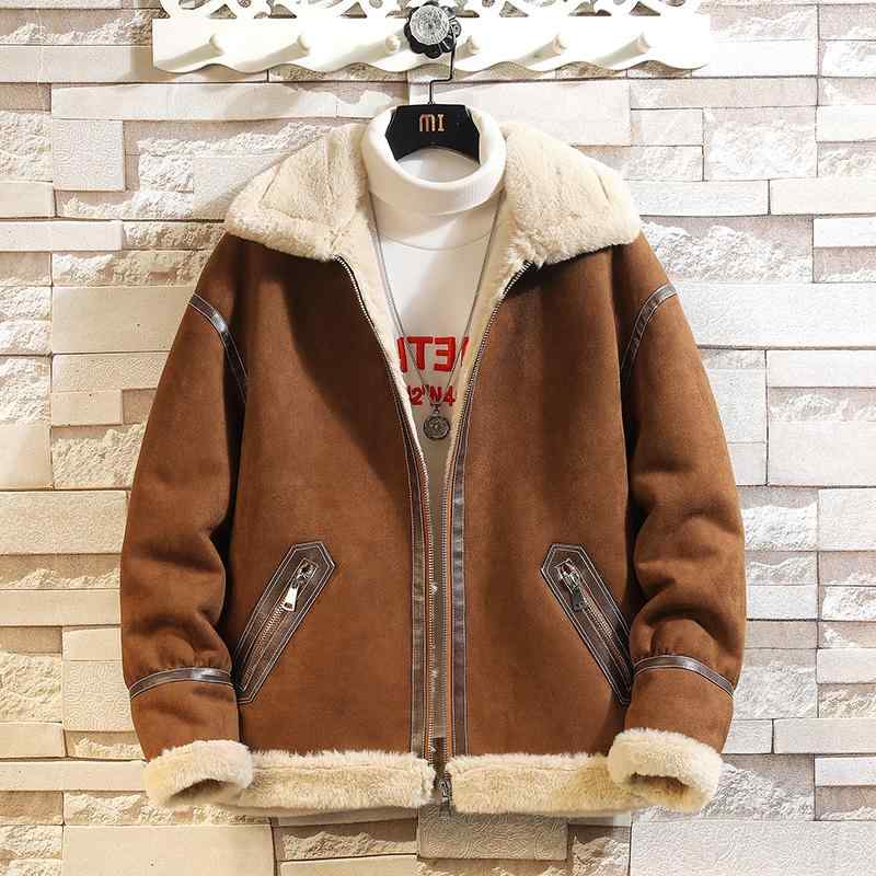 メンズ ファッション 服 男性用 オシャレ シンプル 大人 かっこいい ストリート ファー ジャケット ラムスキン コート