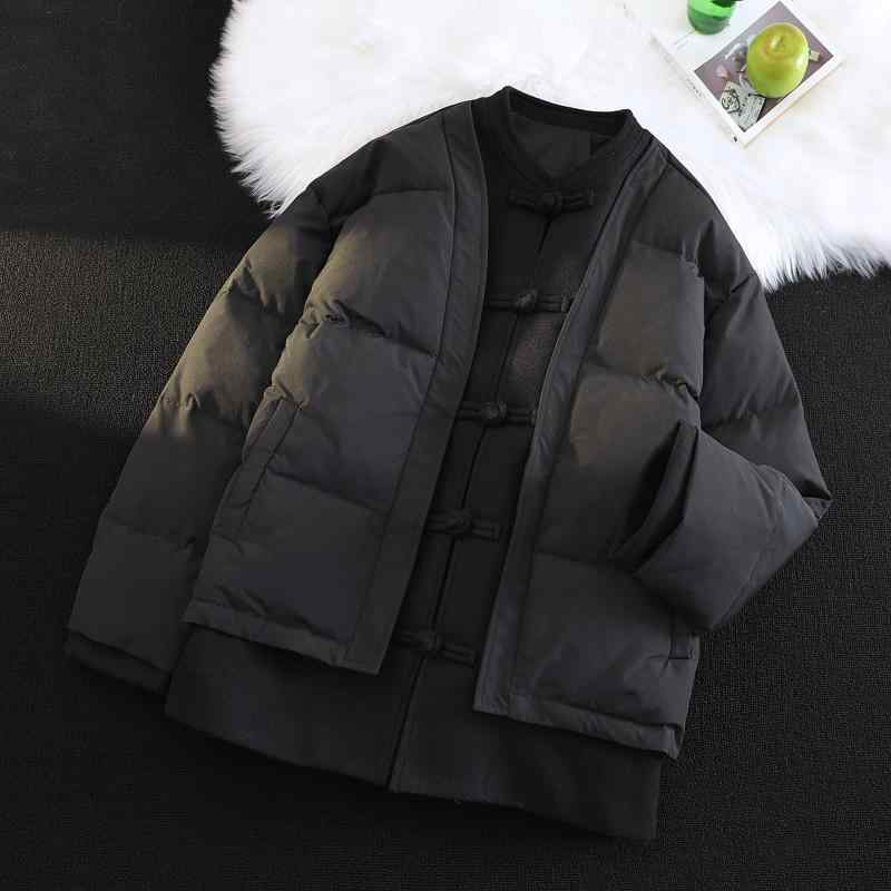 メンズ ファッション 服 男性用 オシャレ シンプル 大人 かっこいい ストリート フェイク ツーピース ボタン コットンコート カジュアル ジャケット