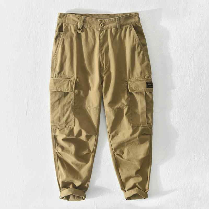メンズ ファッション 服 男性用 オシャレ シンプル 大人 かっこいい ストリート アメリカン レトロ アミ カーキ ゆったり パンツ ズボン 履物