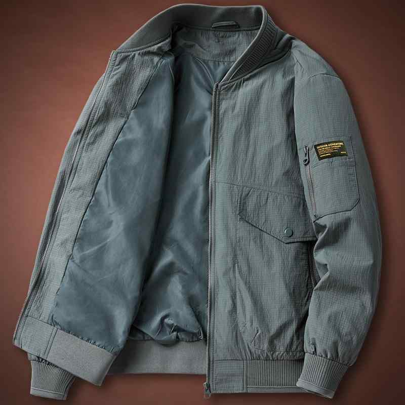 メンズ ファッション 服 男性用 オシャレ シンプル 大人 かっこいい ストリート アウトドア パイロット ジャケット ベースボール カラー マルチ ポケット コート |リコット