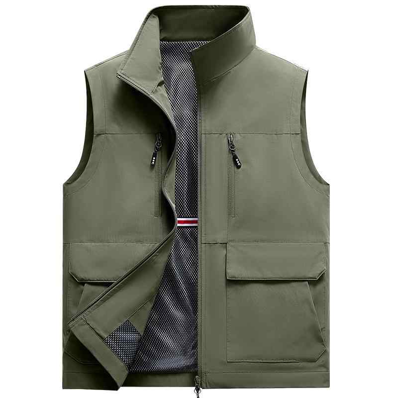 メンズ ファッション 服 男性用 オシャレ シンプル 大人 かっこいい ストリート アウトドア 速乾 ベスト ノースリーブ 薄手 ジャケット 大きいサイズ スポーツ スタンドカラー