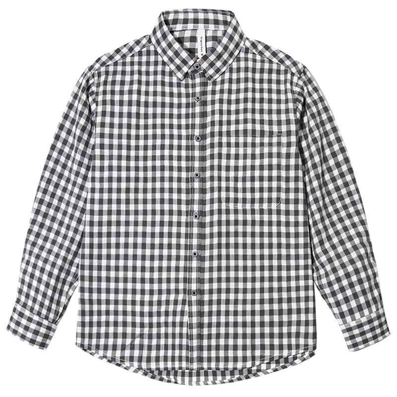 メンズ ファッション 服 男性用 オシャレ シンプル 大人 かっこいい ストリート ファッション チェック柄 シャツ 長袖 カジュアル ゆったり チェック