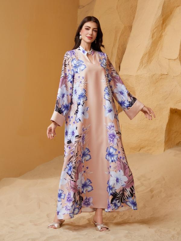 レディース 流行り物 服 オシャレ カワイイ 成人女性用 分かりやすい アラビアン 御召しもの V素っ首 衣装 ビーズ 刷り上げる 御召しもの