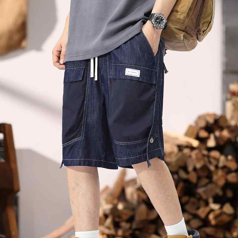 メンズ ファッション 服 男性用 オシャレ シンプル 大人 かっこいい ストリート デニム パンツ カラーマッチング サマー パンツ カジュアル パンツ 6,781円