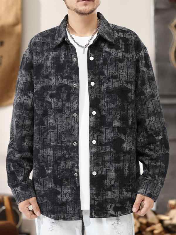 メンズ 流行り物 服 成人男性用 オシャレ 分かりやすい 成年者 かっこいい 表どおり ジャカード 心地よい プルオーバー 上衣 長袖 花柄 プルオーバー