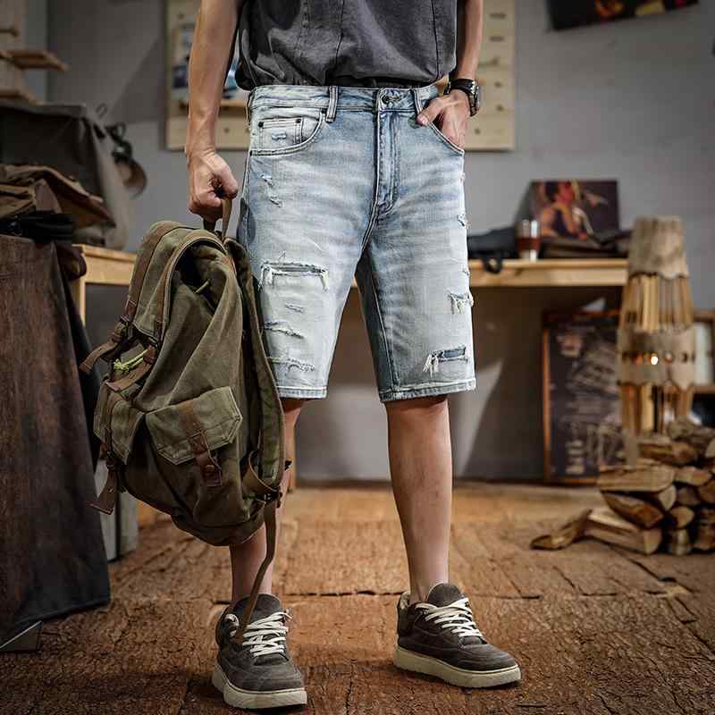 メンズ 流行り物 服 成人男性用 オシャレ 分かりやすい 成年者 かっこいい 表どおり ハイエンド ジーンズ ズボン下 夏 透け透け ゆったり 心地よい ズボン下