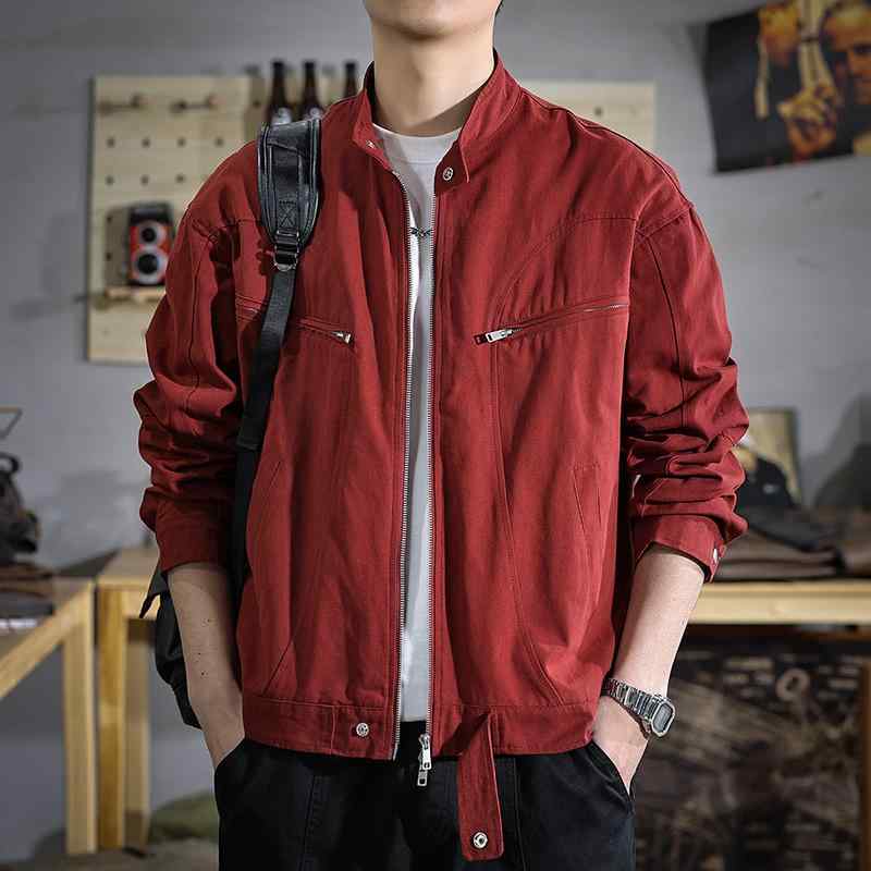 メンズ 流行り物 服 成人男性用 オシャレ 分かりやすい 成年者 かっこいい 表どおり 春 ハイエンド 赤いこと 上衣 アメリカン アウトドア 運動競技 心地好い 細工物 御召しもの 上衣