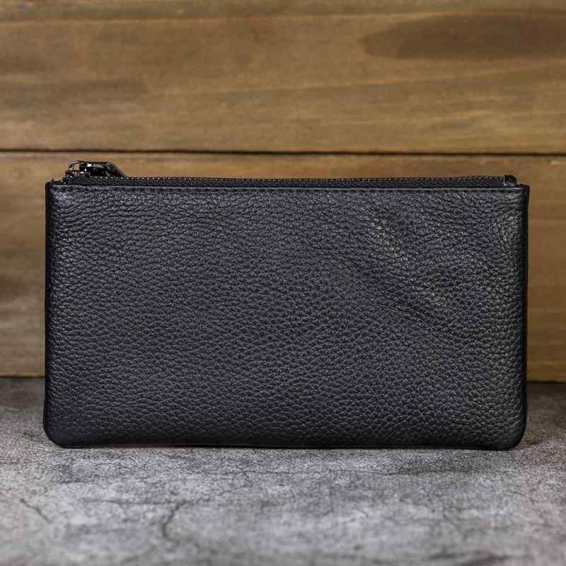 メンズ 鞄 カバン バック ファッション オシャレ アイテム 小物 メンズ レディース 長財布 革 財布 小銭入れ スマホ バッグ 最上層牛革 カジュアル 薄型 ジッパー バッグ