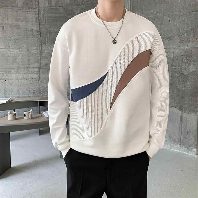 春 コーデ メンズ 用 服 分かりやすい 流行り物 オシャレ 成年者 かっこいい 馬鹿でかい大きさ 表どおり 成人男性服 ラウンド素っ首 流汗 プルオーバー ハイエンド 編み目 心地好い T プルオーバー ティーシャツ プルオーバー