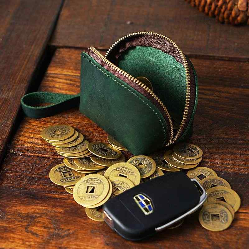 メンズ 鞄 カバン バック ファッション オシャレ アイテム 小物 シンプル レトロ レザー かわいい 小銭入れ ミニ 収納 バッグ 最上層牛革 カジュアル 財布