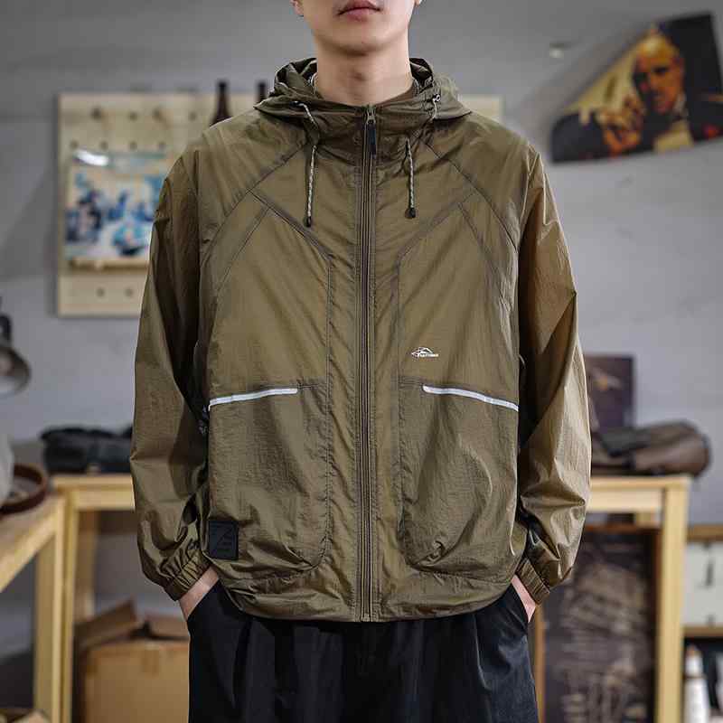 メンズ 流行り物 服 成人男性用 オシャレ 分かりやすい 成年者 かっこいい 表どおり 透け透け 速乾 冷感 日焼押しとどめる服 ゆったり ボンネット付き添い人 アウトドア UPF50 御釣り服