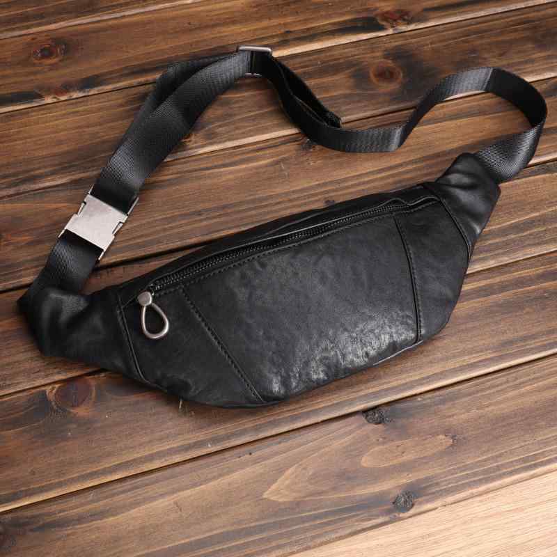 メンズ 鞄 カバン バック ファッション オシャレ アイテム 小物 シンプル 牛革 ウエスト バッグ ソフトレザー チェスト メンズ 多機能 ショルダー バッグ 革 バック パック カジュアル |リコット
