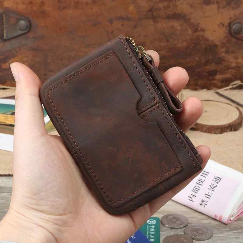 メンズ 鞄 カバン バック ファッション オシャレ アイテム 小物 ヴィンテージ レザー コインケース 革 財布 ミニ ジッパー 韓国スタイル キー ケース 男女兼用