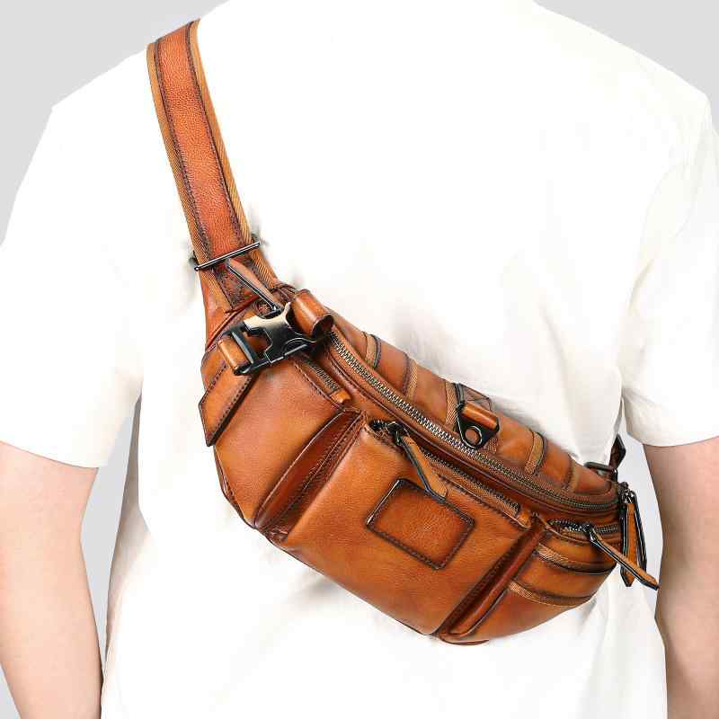 メンズ 鞄 カバン バック ファッション オシャレ アイテム 小物 タンニン なめし革 メンズ バッグ レトロ 最上層牛革 カジュアル ショルダー バッグ アメリカン スタイル 革 メッセンジャー バッグ