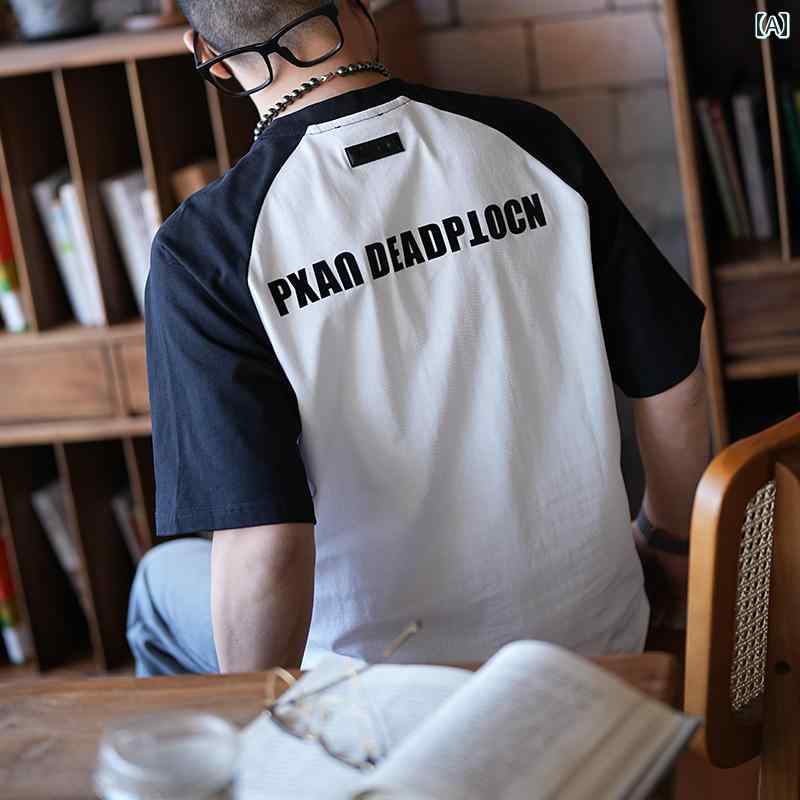 メンズ 流行り物 服 成人男性用 オシャレ 分かりやすい 成年者 かっこいい 気が大きい大きさ 表どおり 成人男性服 アメカジ 対比 置き手紙 刷り上げる ラグラン 半袖 T プルオーバー 春 半袖 T プルオーバー