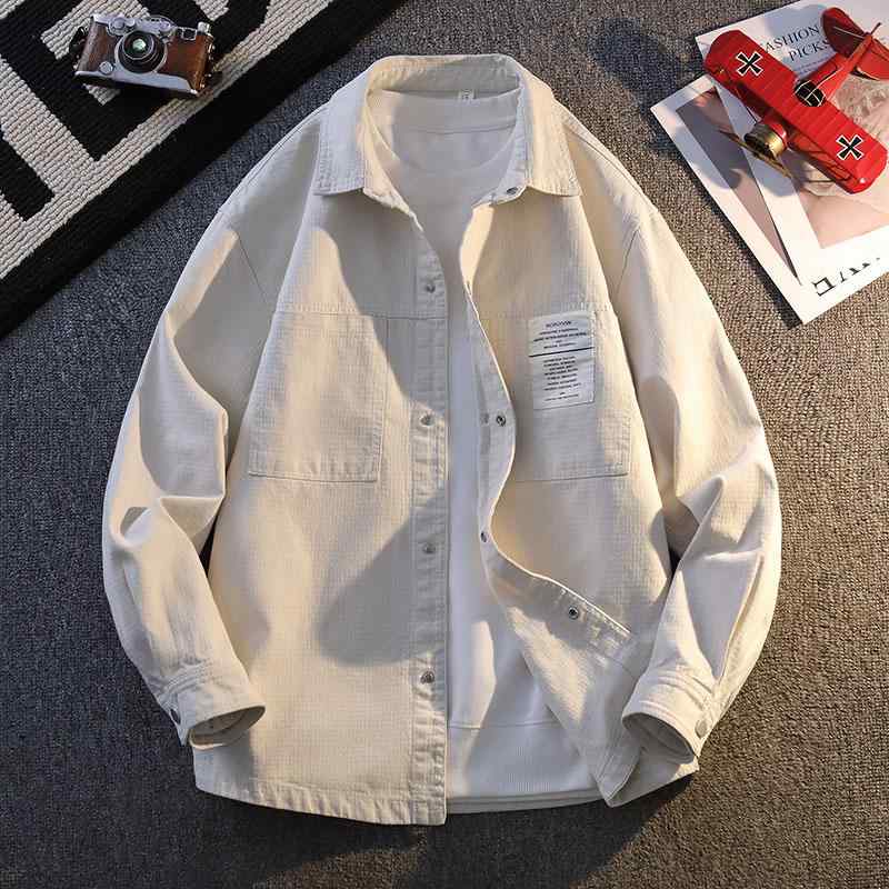 メンズ ファッション 服 男性用 オシャレ シンプル 大人 かっこいい ストリート 長袖 シャツ 綿 ジャケット トップス 日焼け防止