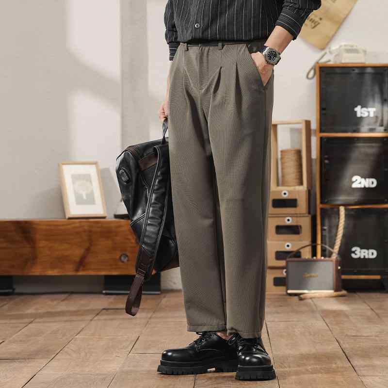 メンズ ファッション 服 男性用 オシャレ シンプル 大人 かっこいい ストリート ハイエンド 軽量 カジュアル パンツ 夏 薄手 冷感 クール ゆったり ストレート 9分丈丈丈丈丈丈