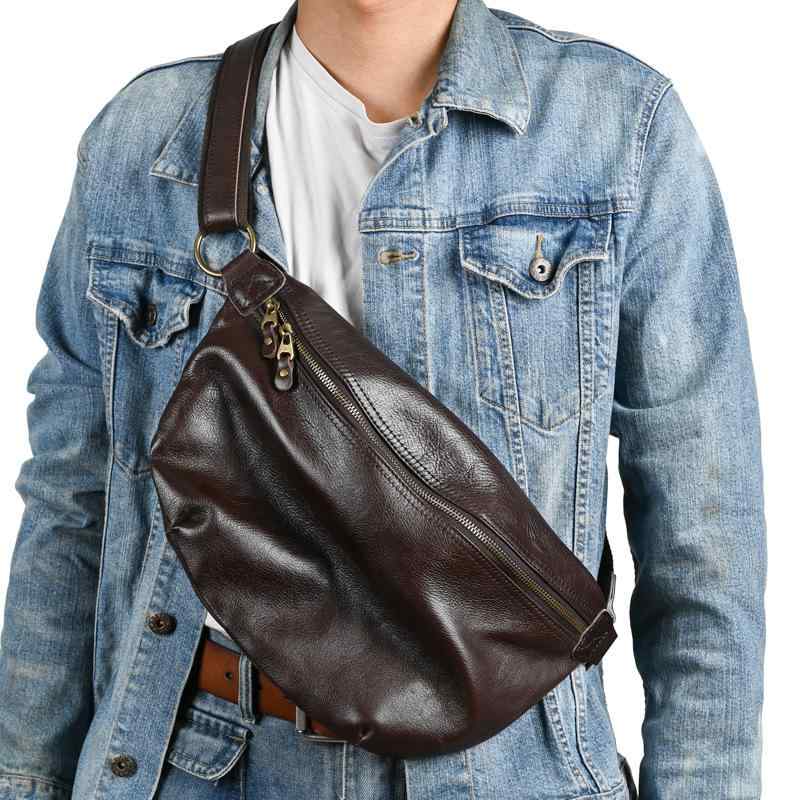メンズ 鞄 カバン バック ファッション オシャレ アイテム 小物 レトロ 木 ペースト レザー メンズ チェスト バッグ 革 ショルダー バッグ メッセンジャー バッグ ライダース バック パック |リコット