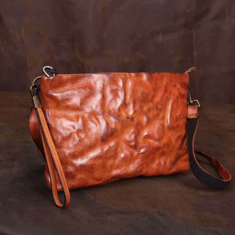 メンズ 鞄 カバン バック ファッション オシャレ アイテム 小物 タンニン なめし 牛革 メンズ ショルダー バッグ ファッション クラッチ バッグ ビジネス ウォレット カジュアル アンダー アーム バッグ レトロ