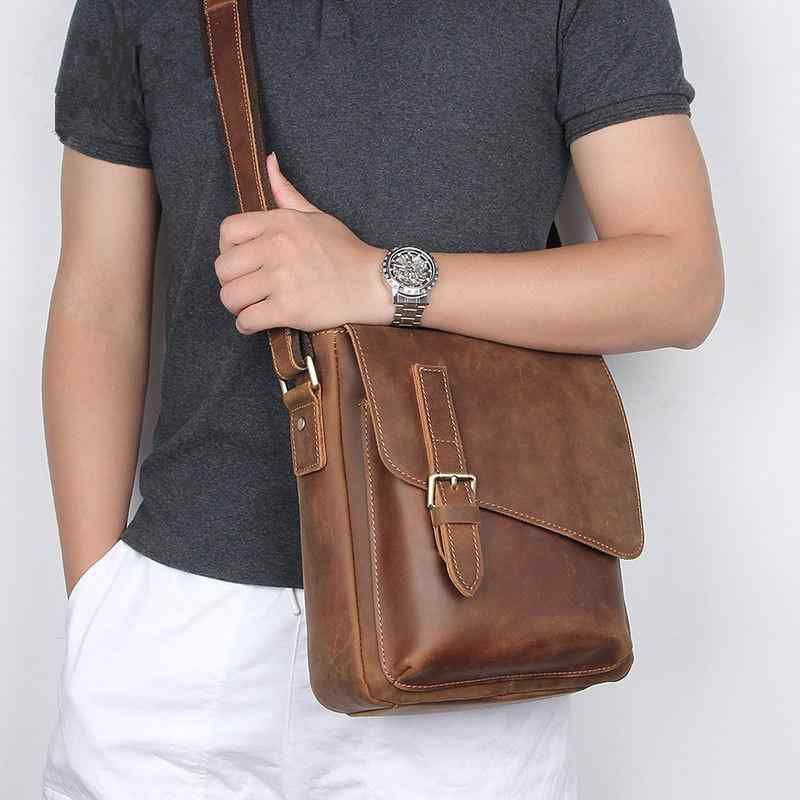 メンズ 鞄 カバン バック ファッション オシャレ アイテム 小物 単品 ショルダー バッグ メンズ 革 メッセンジャー バッグ 英国スタイル レザー カジュアル バック パック |リコット