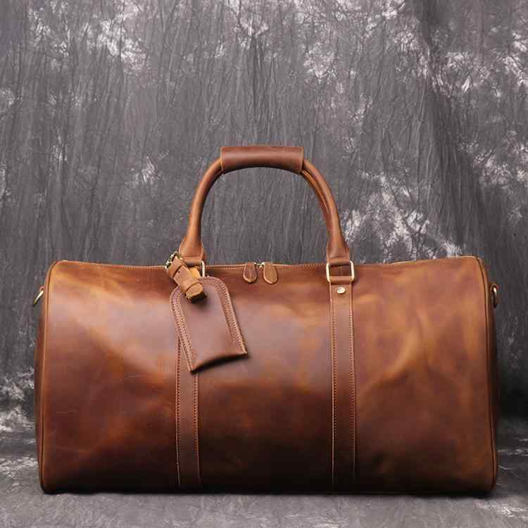 メンズ 鞄 カバン バック ファッション オシャレ アイテム 小物 レトロ メンズ ハンド ラゲッジ バッグ アメリカン レザー トラベル バッグ 最上層牛革 大容量 ショルダー クロス ボディ 11,588円