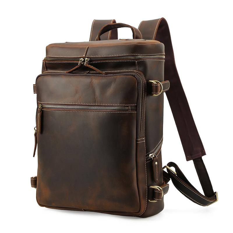 メンズ 鞄 カバン バック ファッション オシャレ アイテム 小物 レザー 大容量 バック パック メンズ 革 登山 バッグ レトロ 牛革 旅行 シンプル カジュアル ｜リコット 11,851円