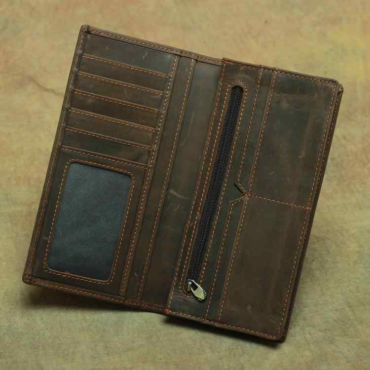 メンズ 鞄 カバン バック ファッション オシャレ アイテム 小物 メンズ レトロ レザー ロング 携帯電話 ウォレット 最上層牛革 ウォレット