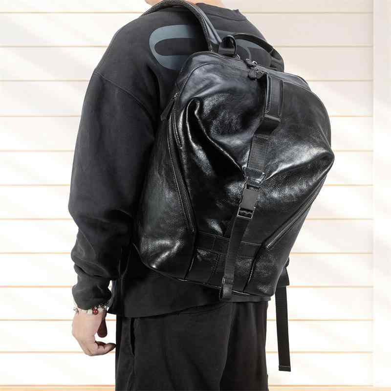 メンズ 流行り物 オシャレ 個条 小物  タンニン酸 なめし革 トップレイヤー 牛皮 うしろ側風呂敷き包み 男女兼用 表現スタイル 大電気容量 革 余暇 旅する 用 電子計算機 パソコン うしろ側風呂敷き包み