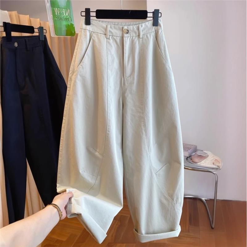 秋コーデ レディース ファッション 大きいサイズ ハイウエスト ワイドレッグ パンツ 春秋 ゆったり