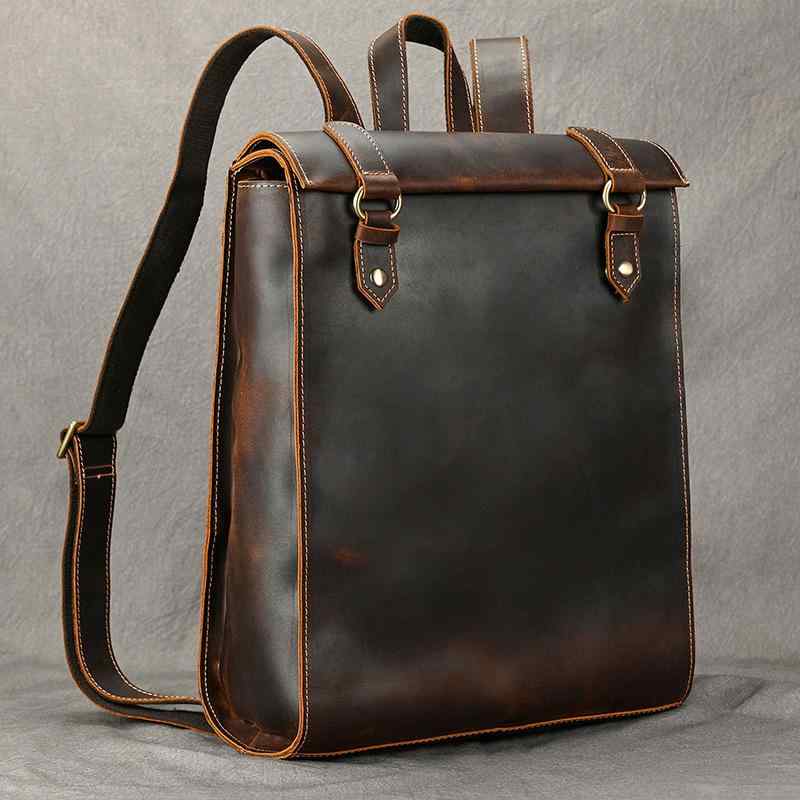 メンズ 鞄 カバン バック ファッション オシャレ アイテム 小物 革 レトロ メンズ バック パック レザー 大容量 コンピュータ PC 収納 バッグ ファッション トラベル ｜リコット