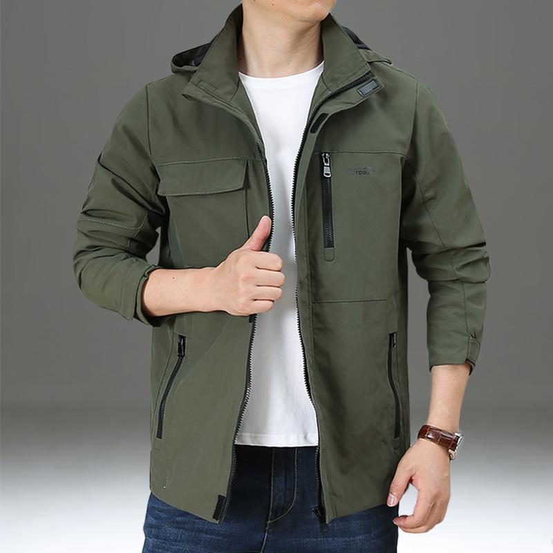 メンズ ファッション 服 男性用 オシャレ シンプル 大人 かっこいい ストリート ジャケット マルチ ポケット ワークウェア カジュアル 大きいサイズ コート アウトドア トップス